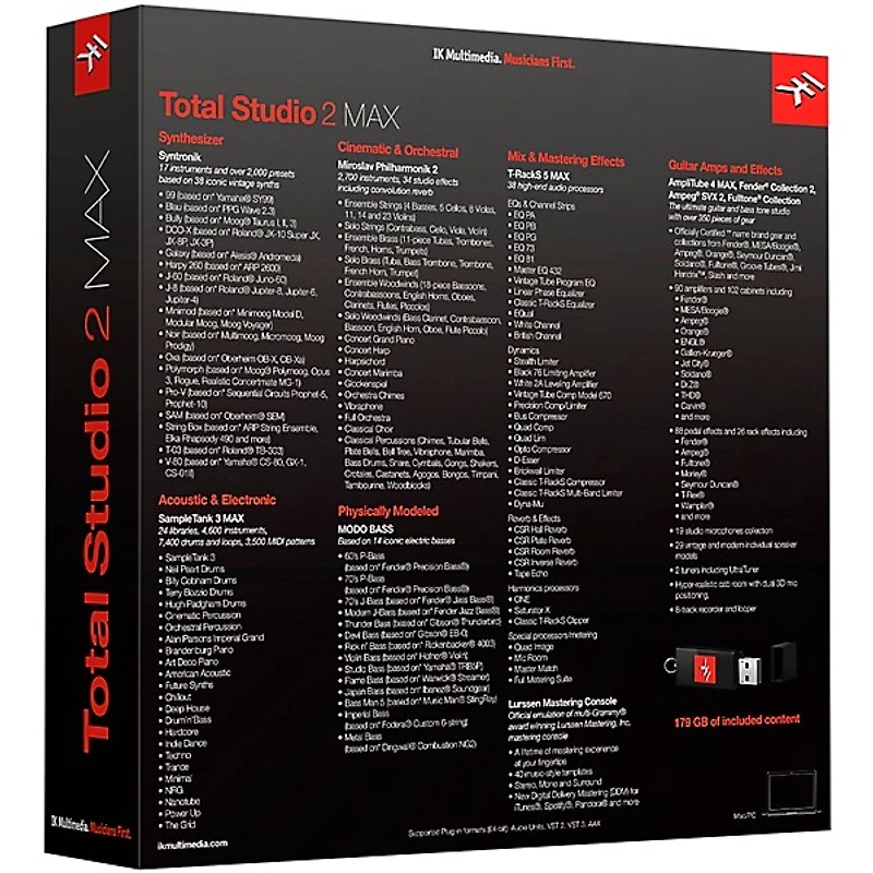 IK Multimedia Total Studio 2 MAX (Boxed Version)