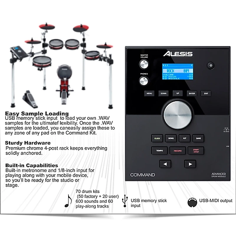 Alesis Command X Mesh-Head Electronic Drum Set