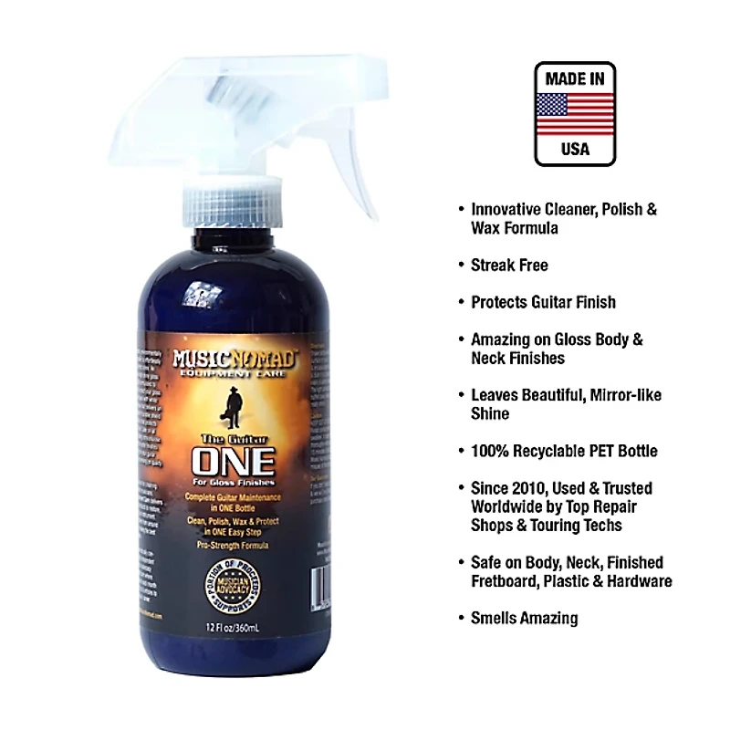 Music Nomad 12oz Complete Guitar Maintenance in One Bottle