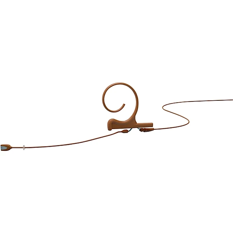 DPA Microphones d:fine FIO Slim Omnidirectional Headset Microphone, Single ear, 90mm boom, Microdot connector, Brown