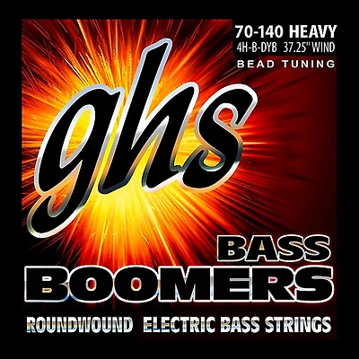 GHS Bass Boomers Roundwound Bass Strings BEAD Tuning Heavy 70-140