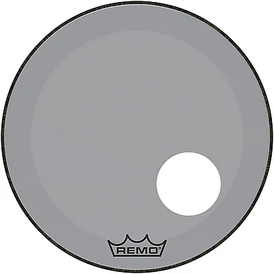 Remo Powerstroke P3 Colortone Bass Drum Head With 5" Offset Hole - Smoke