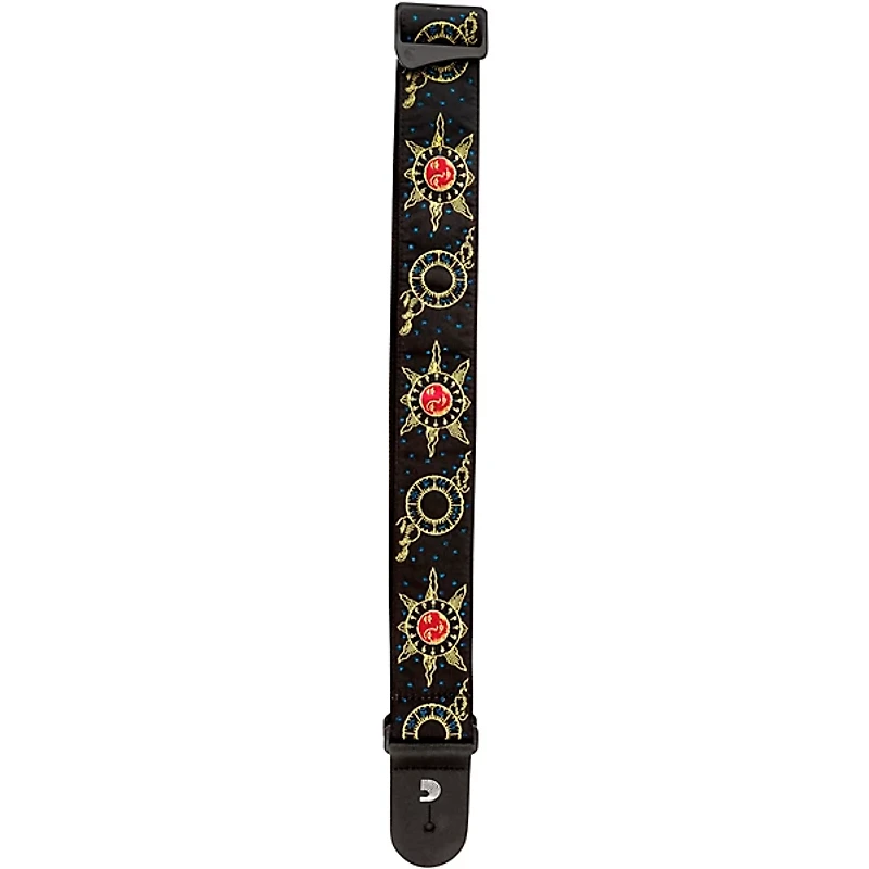 D'Addario 50 mm Nylon Guitar Strap, Sun and Moon Sun and Moon 2 in.