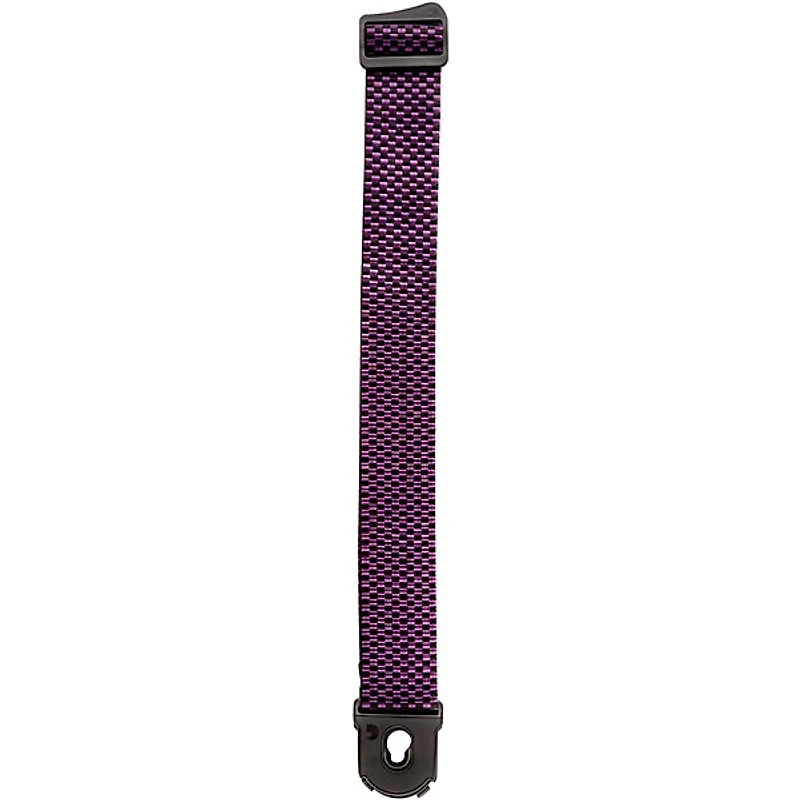 D'Addario 50 mm Nylon Guitar Strap Purple Checkers 2 in.