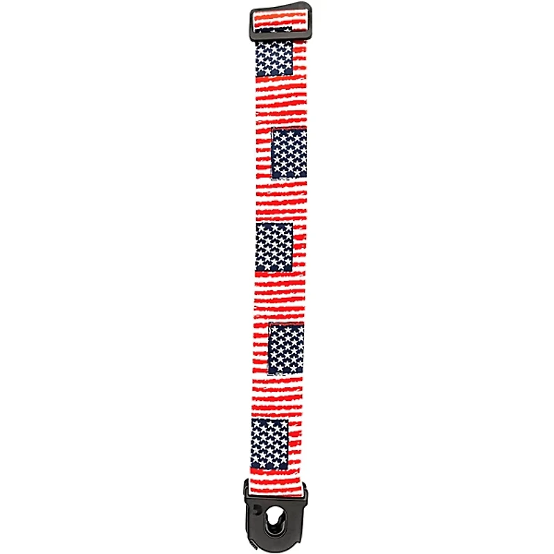 D'Addario 50 mm Nylon Guitar Strap, USA Flag Pattern USA Flag 2 in.