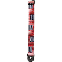D'Addario 50 mm Nylon Guitar Strap, USA Flag Pattern USA Flag 2 in.