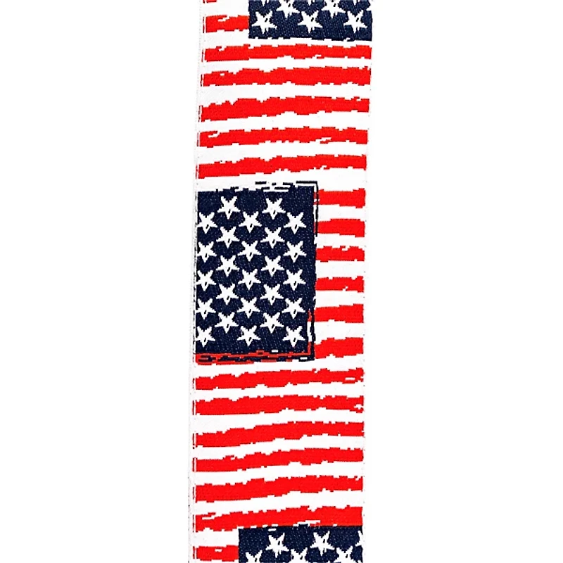D'Addario 50 mm Nylon Guitar Strap, USA Flag Pattern USA Flag 2 in.