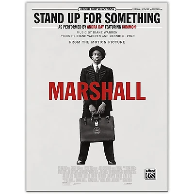 Alfred Stand Up for Something (from Marshall) Piano/Vocal/Guitar
