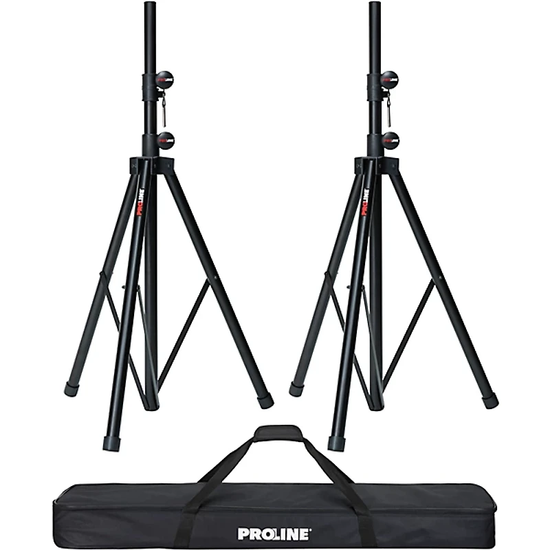 Proline SPS502 Speaker Stand 2-Pack With Carrying Bag