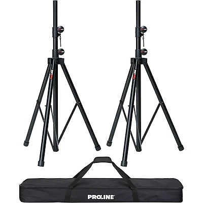 Proline SPS502 Speaker Stand 2-Pack With Carrying Bag