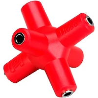 Hosa Knucklebones Signal Splitter, 3.5 mm X 6 Red