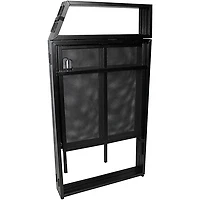 ProX XF-MESA MK2 DJ Booth Facade with Black & White Scrims