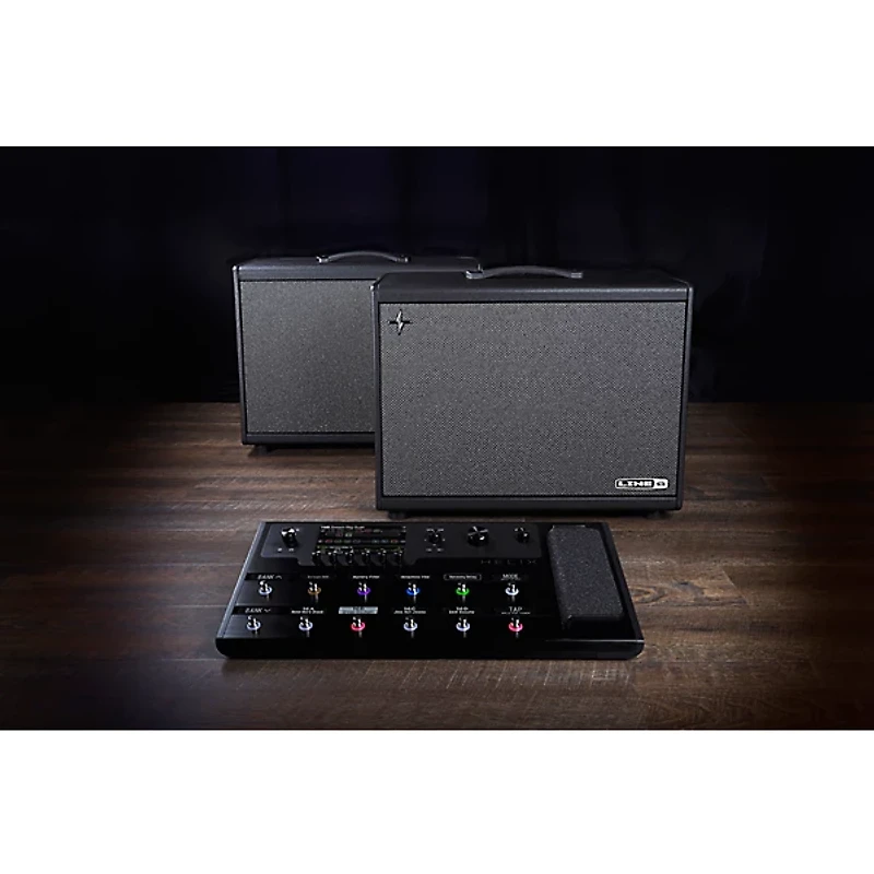 Line 6 Powercab 112 250W 1x12 FRFR Powered Speaker Cab - Black and Silver