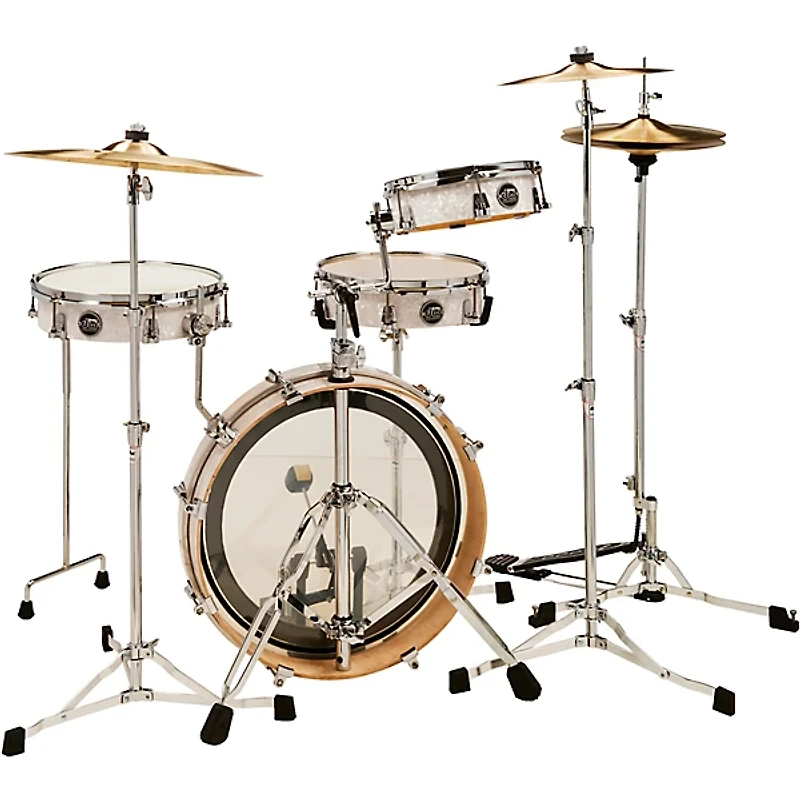 DW Performance Series 4-Piece Low Pro Travel Shell Pack White Marine Pearl