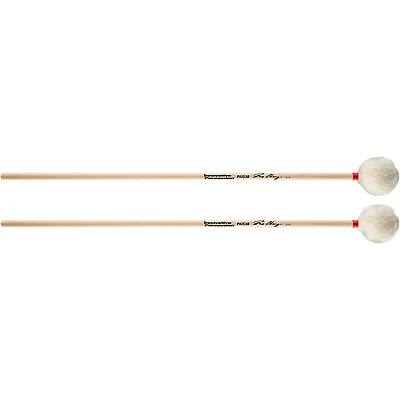 Innovative Percussion Medium General Marimba Mallets with Birch Handle White Yarn Medium