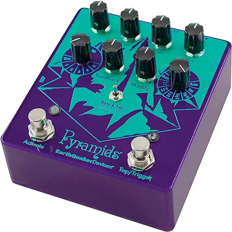 EarthQuaker Devices Pyramids Stereo Flanger Effects Pedal
