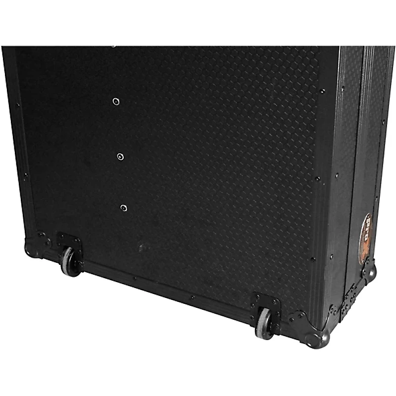 ProX Portable Z-Style Dj Table Flight Case - Black/Black (XS-ZTABLEBL) Black on Black Black