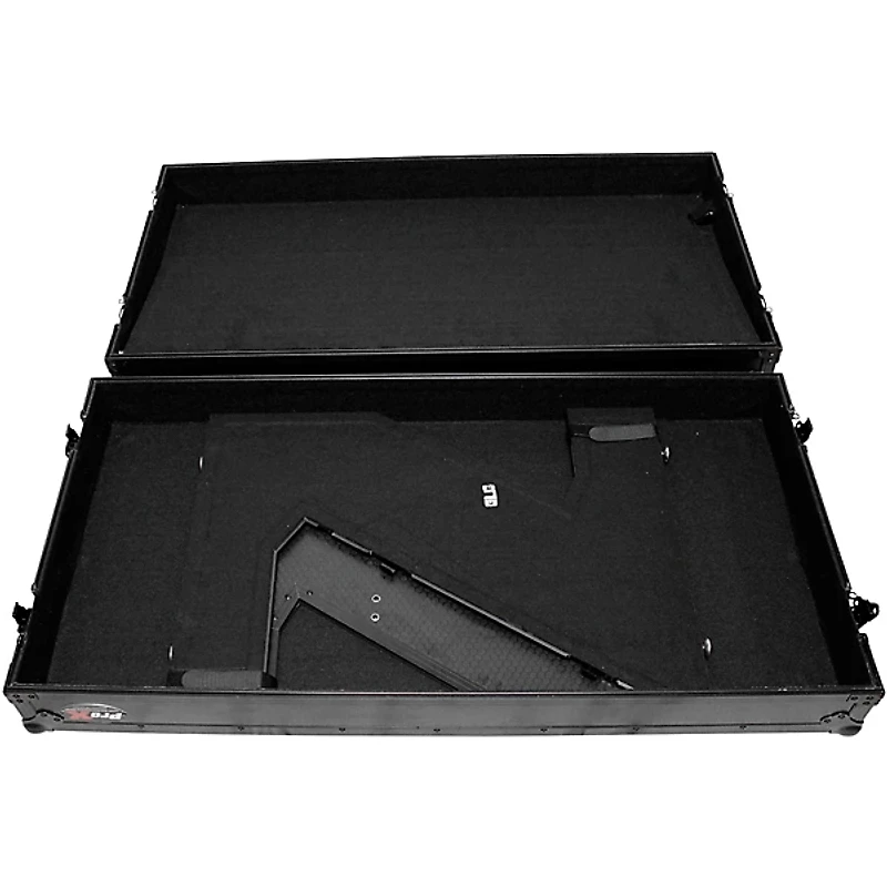 ProX Portable Z-Style Dj Table Flight Case - Black/Black (XS-ZTABLEBL) Black on Black Black