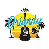 Guitar Center Orlando Guitar Sunset Graphic Magnet