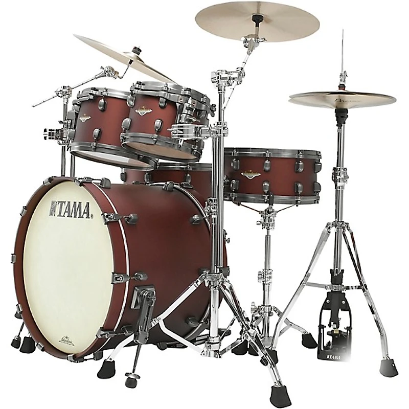TAMA Starclassic Maple 4-Piece Shell Pack With 22" Bass Drum and Smoked Black Nickel Shell Hardware