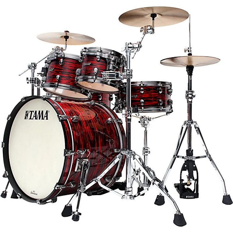 TAMA Starclassic Maple 4-Piece Shell Pack With 22" Bass Drum and Smoked Black Nickel Shell Hardware