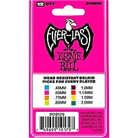 Ernie Ball Everlast Delrin Picks 12 Pack