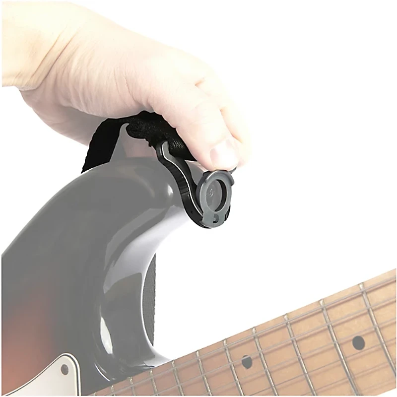 D'Addario Auto Lock Guitar Strap Black 2 in.