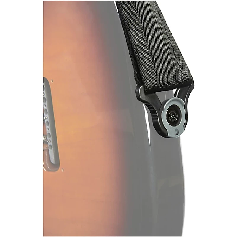 D'Addario Auto Lock Guitar Strap Black 2 in.