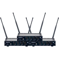 VocoPro DIGITAL-PLAY-12 12-Channel UHF Wireless Headset/Lapel Microphone System, 900-927.2mHz 902-928 MHz Black