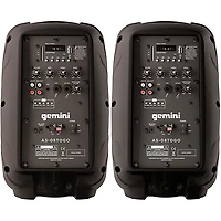 Gemini AS-08TOGO 8" Wireless Rechargeable Bluetooth Speakers (Pair)