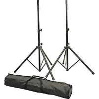 QSC K12.2 12" 2,000W Powered Speaker Pair With Stands & Power Strip