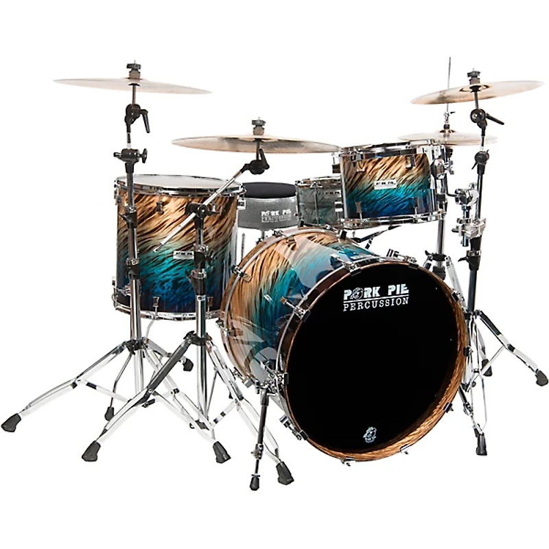 Pork Pie Birch 3-Piece Shell Pack Blue Fade Dip