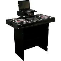 Odyssey FZF5437TBL Fold-Out DJ Table Stand 54 in. Wide X 37 in. Tall