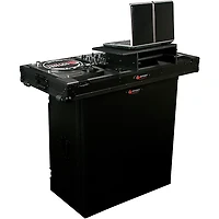 Odyssey FZF5437TBL Fold-Out DJ Table Stand 54 in. Wide X 37 in. Tall