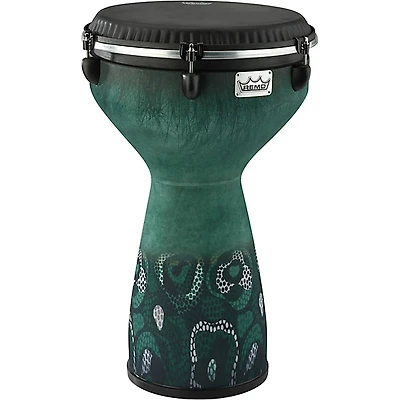Remo Flareout Djembe Drum, Everglade Green, 13" 13 in. Everglade Green