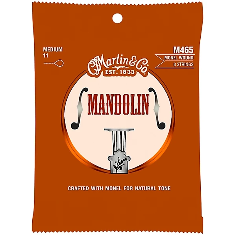 Martin Mandolin M465 Monel Wound 8 Strings Medium 11