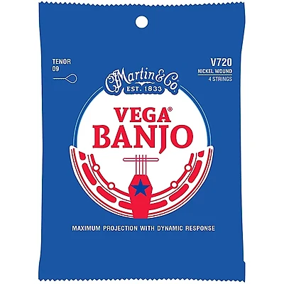 Martin Vega Banjo V720 Nickel Wound 4 Strings Tenor 09