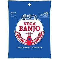 Martin Vega Banjo V740 Monel Wound 5 Strings Medium 10