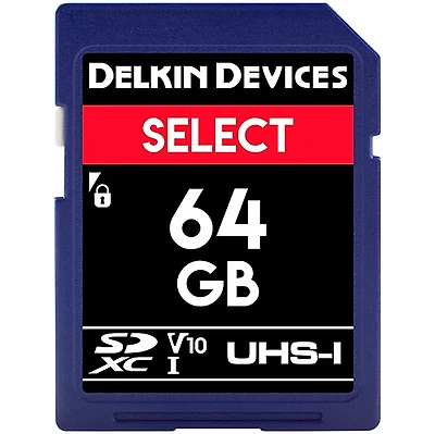 Delkin SELECT SDHC Memory Card 64 GB
