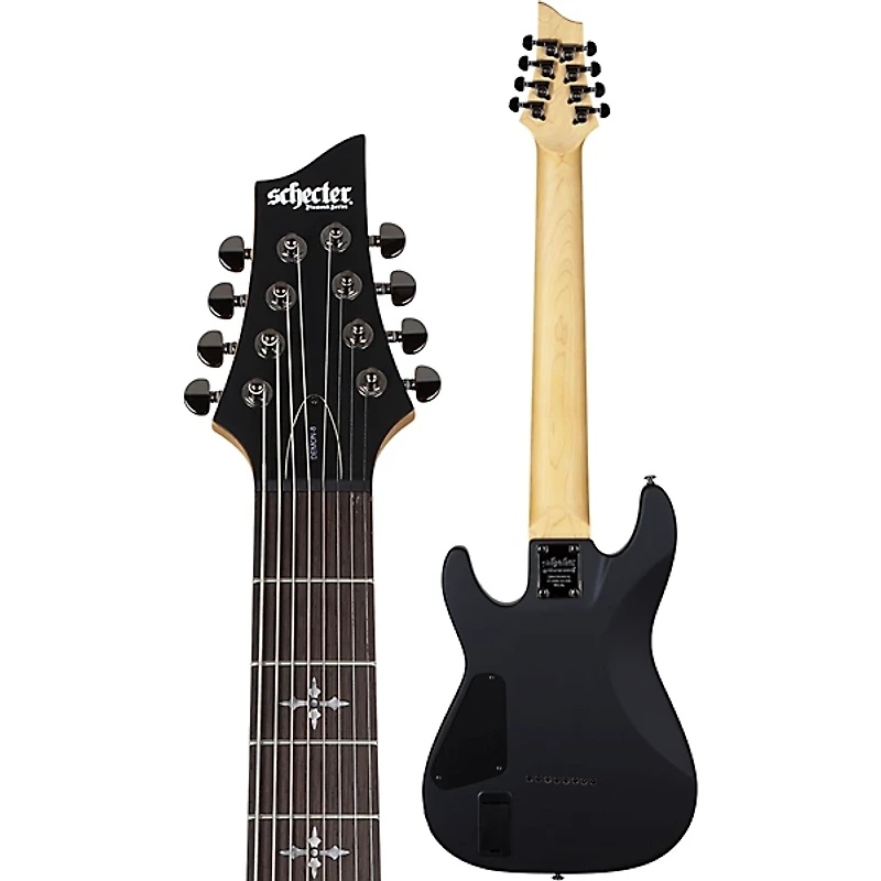 Schecter Guitar Research Demon-8 8-String Electric Guitar Satin Aged Black