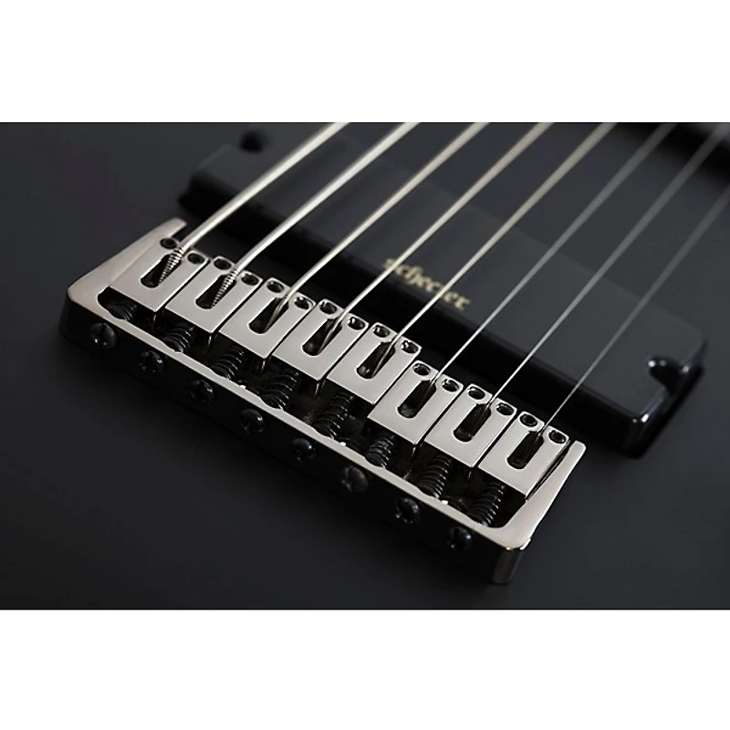 Schecter Guitar Research Demon-8 8-String Electric Guitar Satin Aged Black