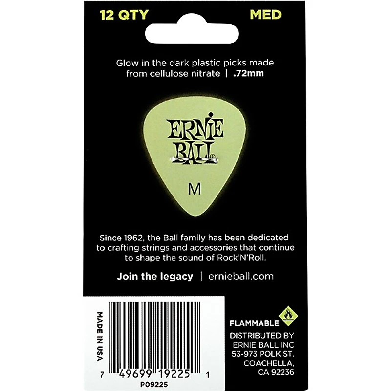 Ernie Ball Super Glow Guitar Picks -