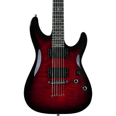Schecter Guitar Research Demon-6 Electric Guitar - Crimson Red Burst