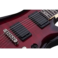 Schecter Guitar Research Demon-6 Electric Guitar - Crimson Red Burst