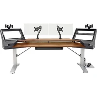 Argosy Halo.K88 Ultimate Keyboard Workstation Desk With Original Mahogany Veneer Desktop