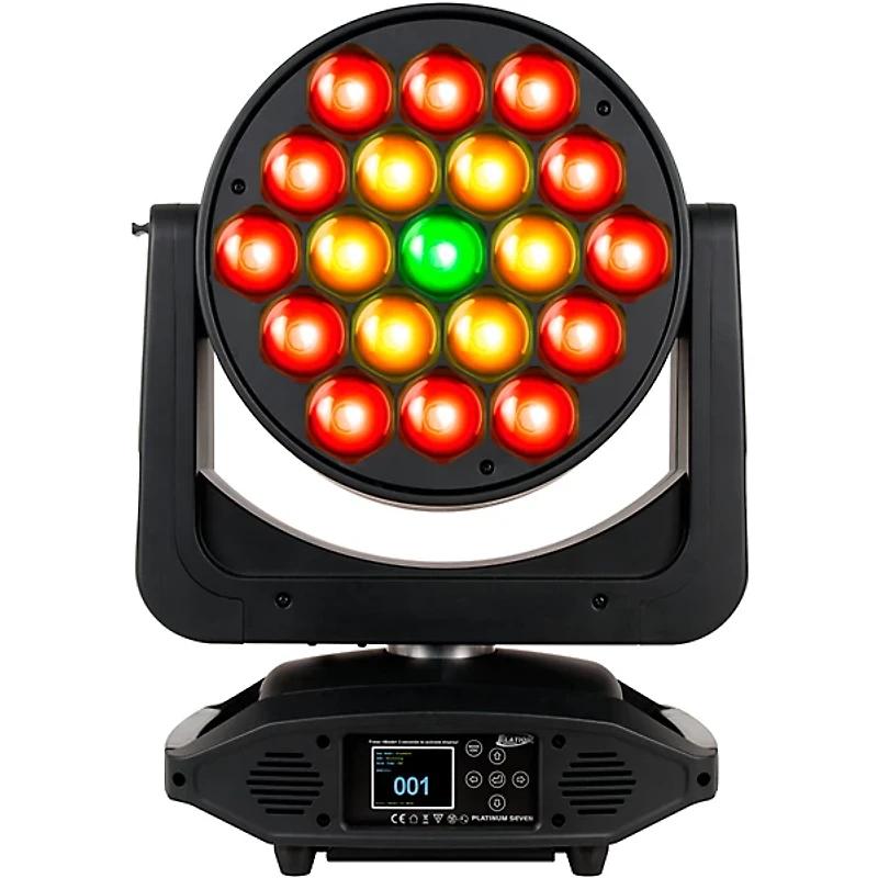 Elation Platinum Seven Moving-Head LED PAR Wash Light Black