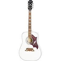Epiphone Dove Studio Limited-Edition Guitar Center-Exclusive Acoustic-Electric Guitar Alpine White
