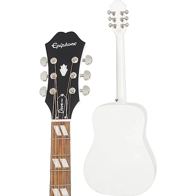 Epiphone Dove Studio Limited-Edition Guitar Center-Exclusive Acoustic-Electric Guitar Alpine White