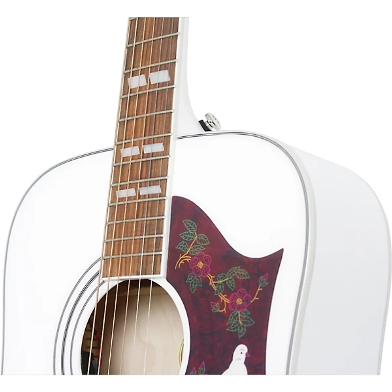 Epiphone Dove Studio Limited-Edition Guitar Center-Exclusive Acoustic-Electric Guitar Alpine White