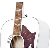 Epiphone Dove Studio Limited-Edition Guitar Center-Exclusive Acoustic-Electric Guitar Alpine White